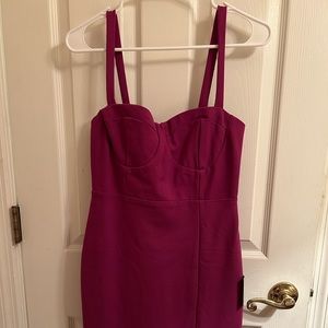 New Lulus Bustier Bodycon Midi Dress